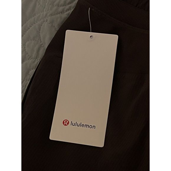 Lululemon Pants Jogger Womens Size 10 Brown Ribbed Dance Studio Cropped NEW - Picture 12 of 15